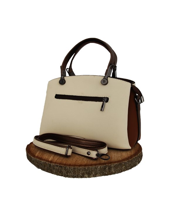 Cressberry Kadın Beyaz-Kahve Omuz Çantası