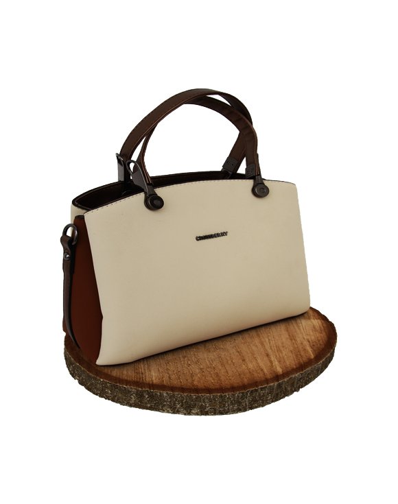 Cressberry Kadın Beyaz-Kahve Omuz Çantası