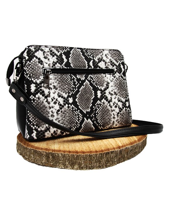 Heybe Dünyası Kadın Yılan Desenli Omuz Çantası