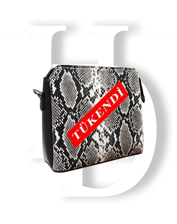 Heybe Dünyası Kadın Yılan Desenli Omuz Çantası